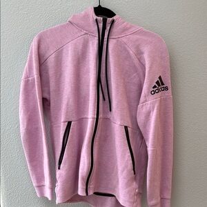 Adidas Pink Full-Zip Hoodie